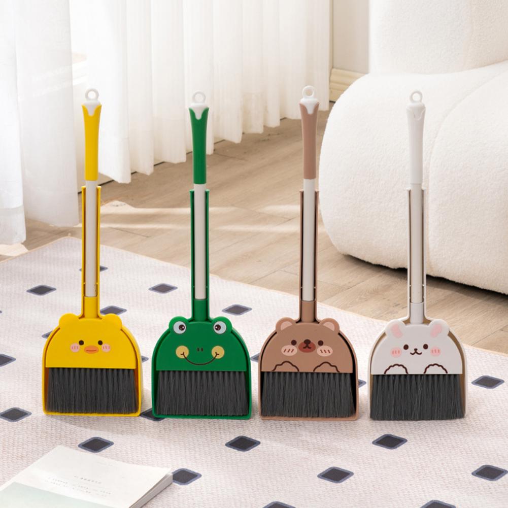 Kids Outdoor Broom - 54cm Kids Broom and Dustpan Set