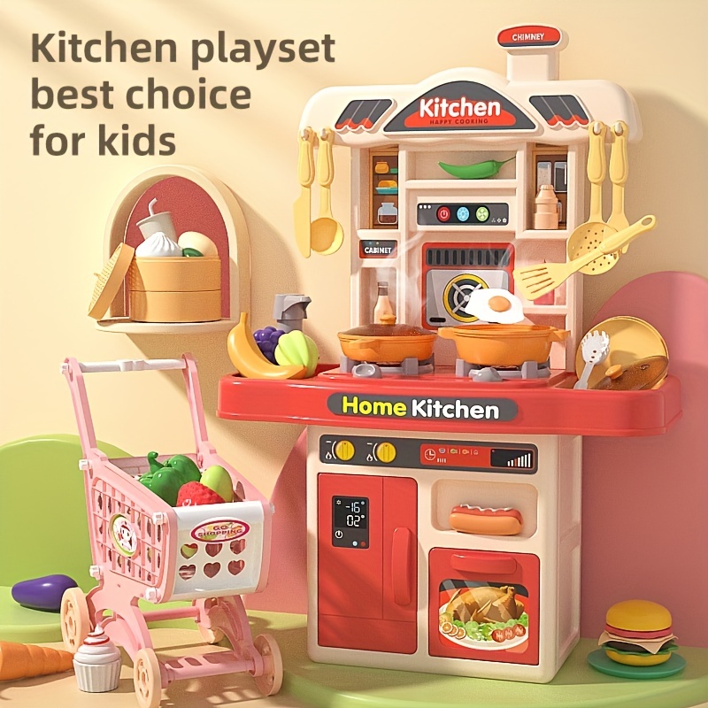 Kids Outdoor Kitchen Accessories - Realistic Pretend Play Cooking Toy for