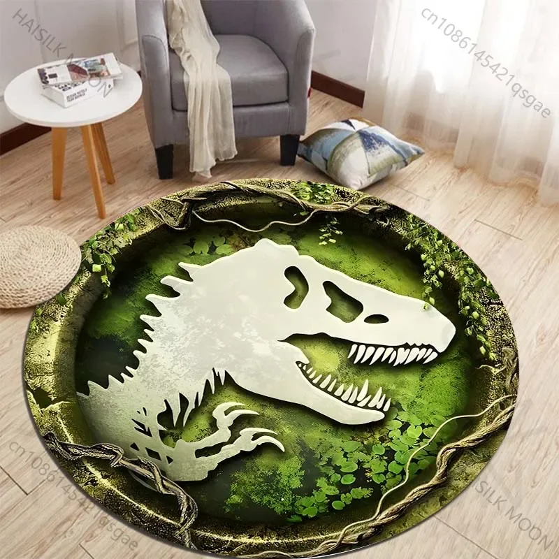 HD 3D Dinosaur Print Round Rug - Kids Outdoor Area 评论和价格
