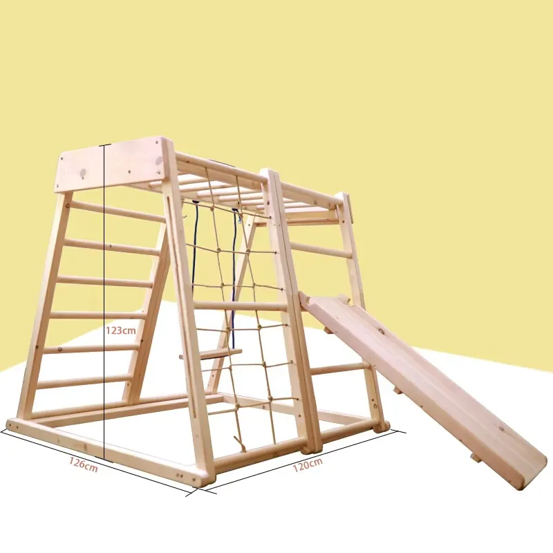 for Kids Montessori Wooden Kin - Kids Outdoor Climbing Frame 评论和价格